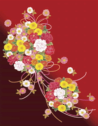データクラフトの「和の色彩（いろどり）ラインアートシリーズ「花遊都（はなゆうと）」サンプル画像